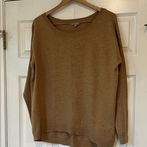 Gap large camel colored wool blend sweater. Oversized.